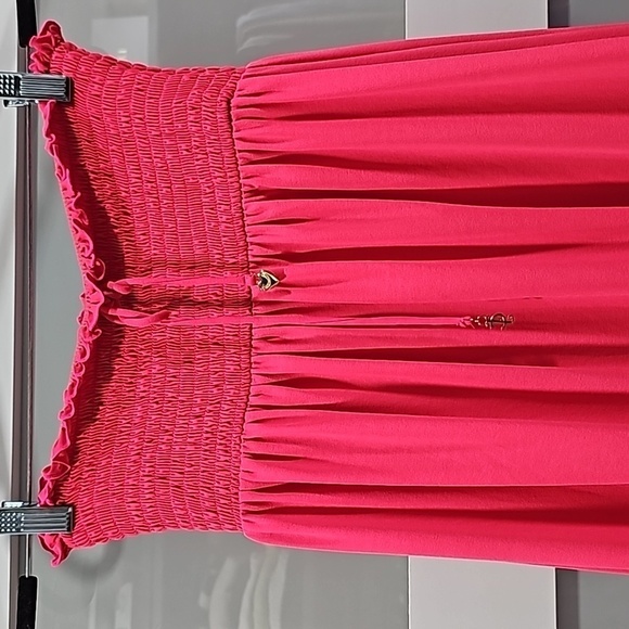Y2K Hot Pink Juicy Couture Cover Up Pool Sassy SMALL Dress - Vintage - Picture 3 of 9